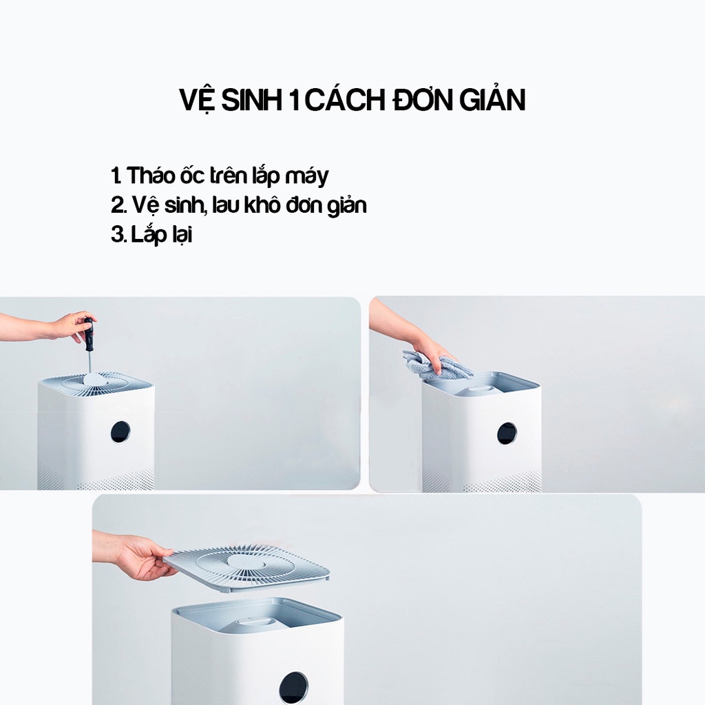 Máy lọc không khí Xiaomi Mi Air Purifier 4/4 lite lọc bụi bẩn, mùi hôi, phấn hoa, lông thú nuôi bảo vệ sức khỏe gia đình