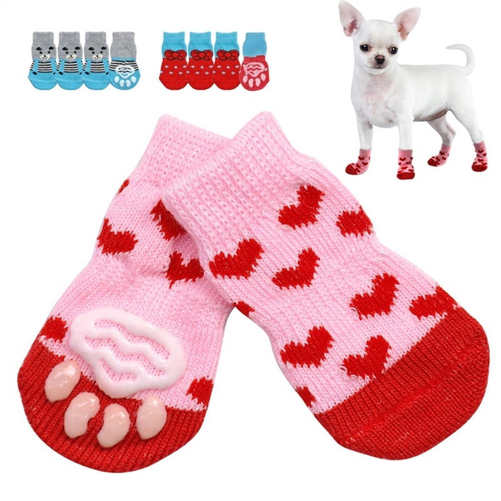 Set 4 vớ dễ thương bảo vệ chân cho thú cưng