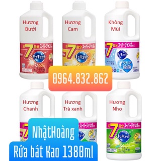 Nước rửa bát Kao Nhật Bản 1380ml