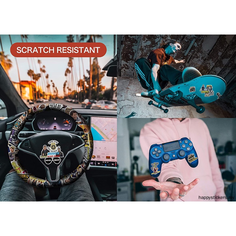 50 Sticker Brooklyn 99 dán trang trí laptop ván trượt