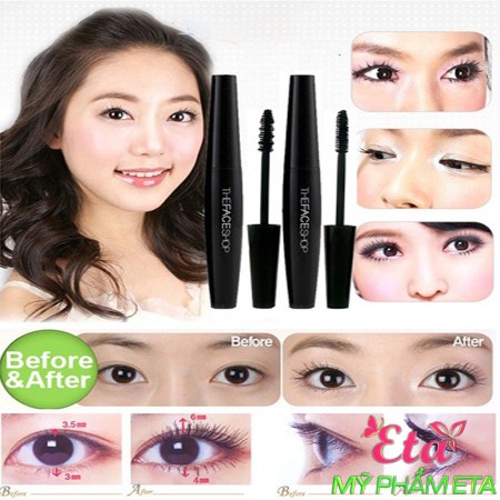 Mascara chuốt mi The Face Shop Freshian Big TFS làm dày và cong mi