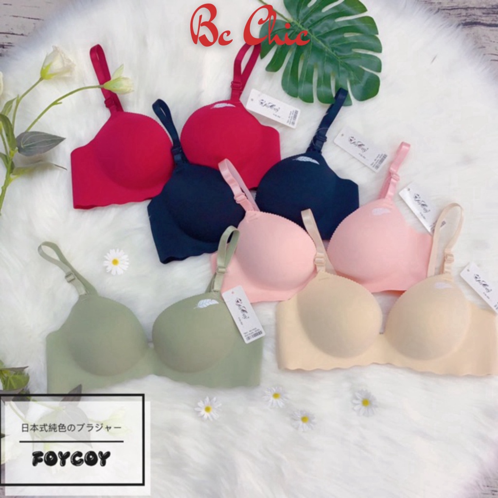 Áo lót nữ, áo ngực nữ su, không gọng, đệm dày bàn tay nâng ngực chống xệ Lá Liễu BC_CHIC LINGERIE
