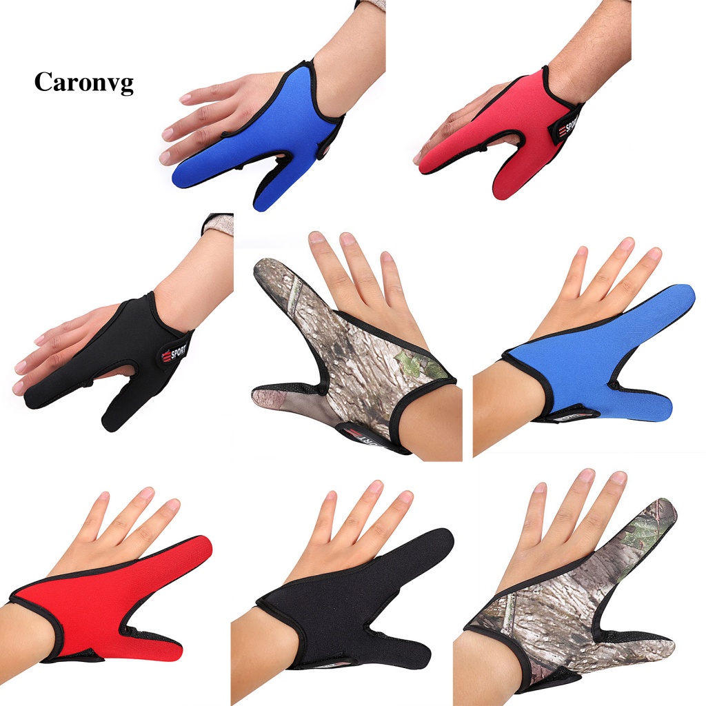 Găng Tay Câu Cá Caronvg Hai Ngón Độ Co Giãn Cao Thoải Mái