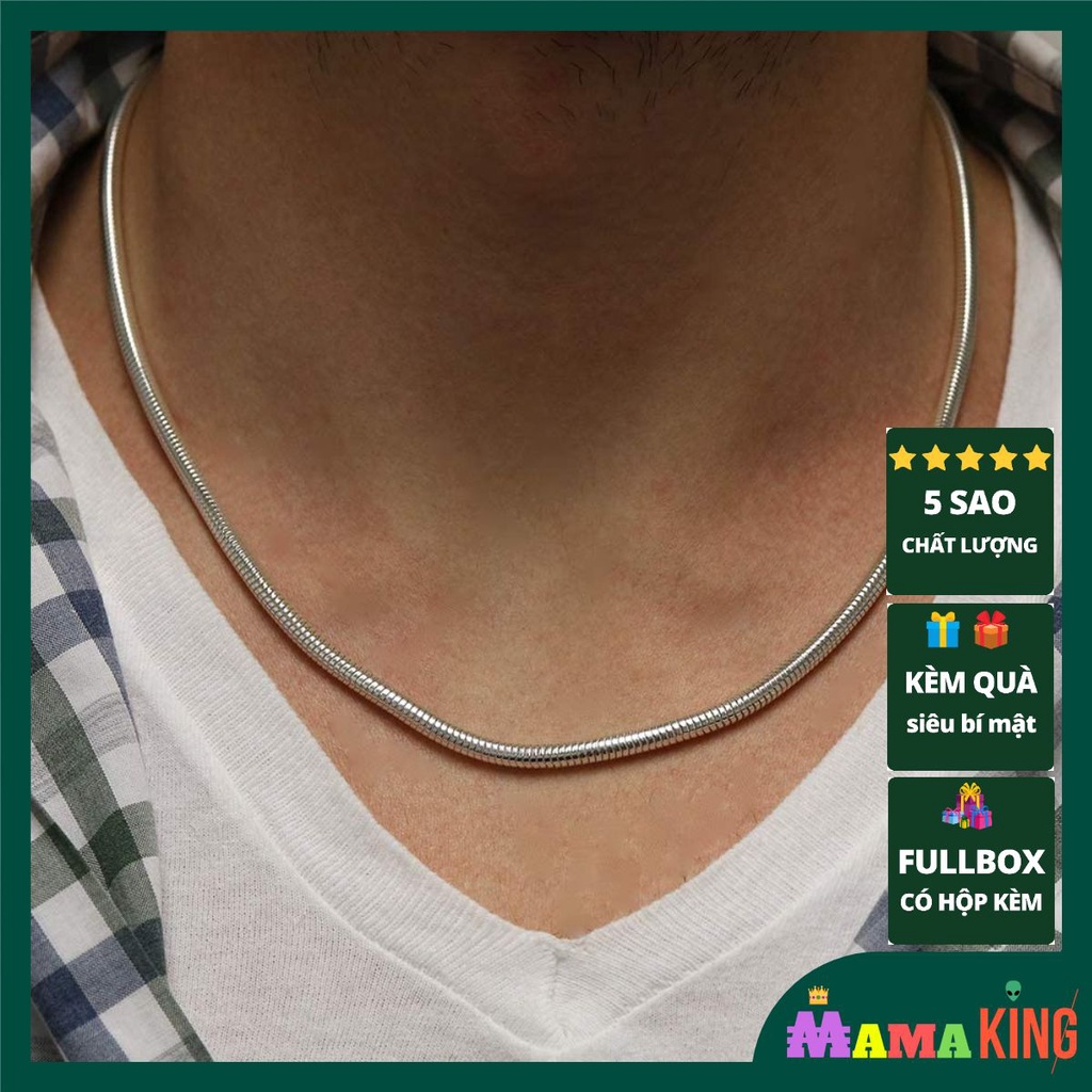 Dây chuyền nam nam vòng cổ nam snake chain 3mm by MAMA KING