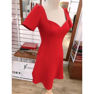 778 - Đầm Xòe Cotton Xịn Cổ Tròn Tay Ngắn Nhúng Vai  Tùng Cong có Túi