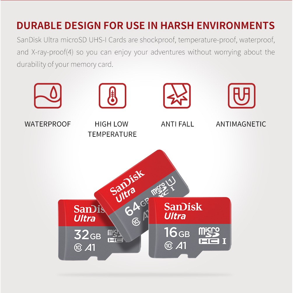 Thẻ Nhớ Sandisk 512gb 100mb / S Ultra Micro Sd Micro Sdhc Class 10