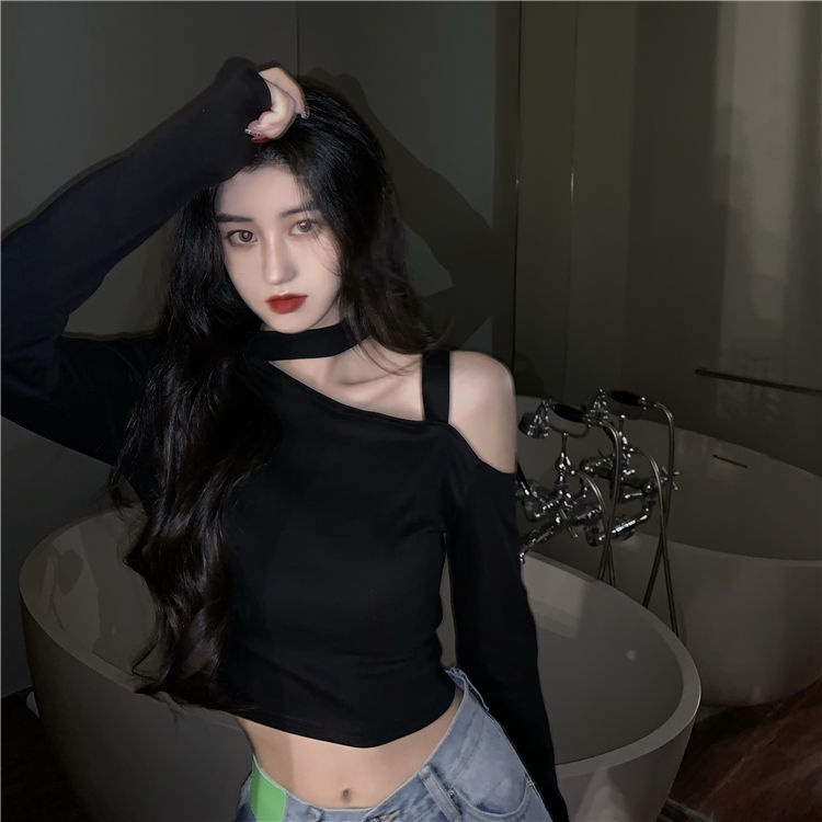 Áo Thun Tay Dài Dáng Ôm Thời Trang Mùa Hè Cá Tính Cho Nữ