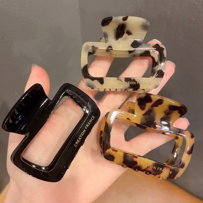 Kẹp Tóc Màu Vàng Đen Thời Trang Dành Cho Nữ