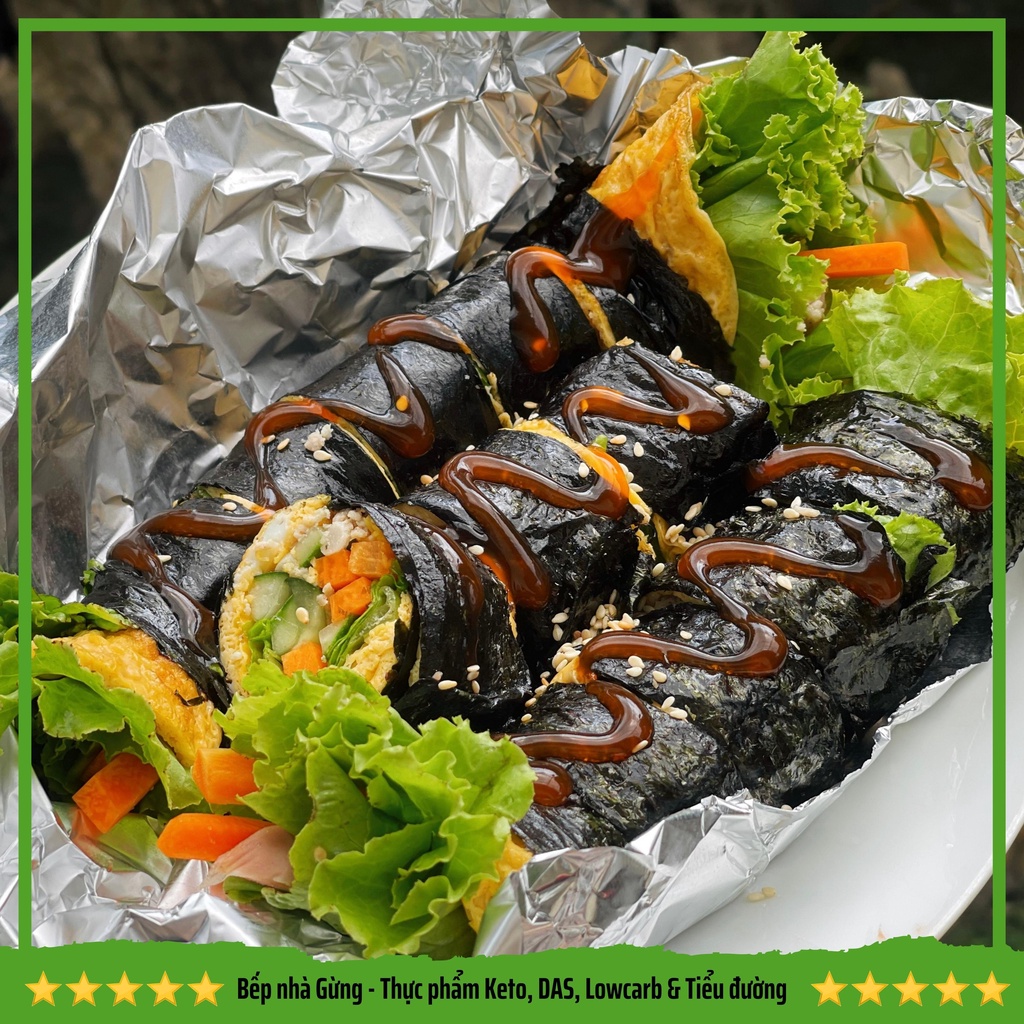 Cơm cuộn Hàn Quốc  - For Keto, DAS, Lowcarb, Eatclean & Tiểu đường