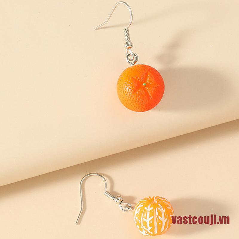 Bông Tai Hình Ly Trà Trái Cây Vui Nhộn Phong Cách Hàn Quốc