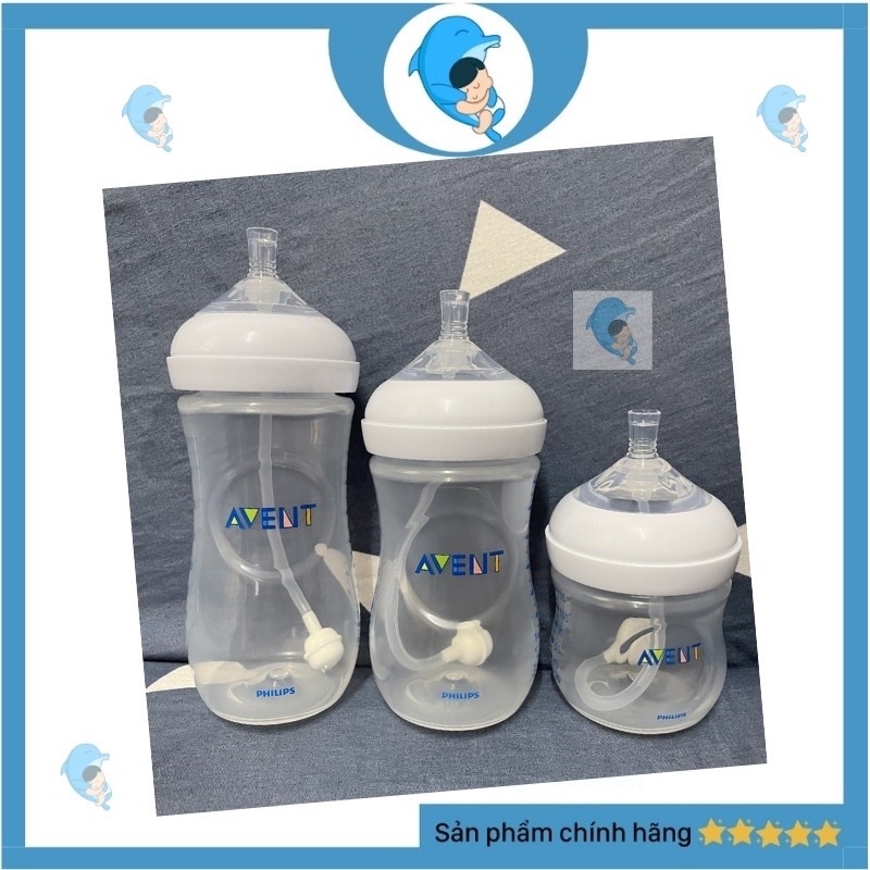 Set ống hút và tay cầm cho bình sữa Avent và He gen