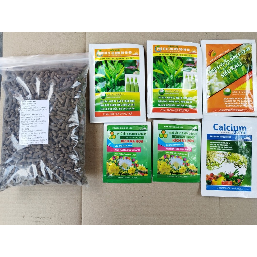 Combo phân bón dành cho rau ăn quả