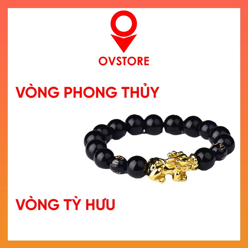 Vòng tay phong thủy đá tỳ hưu vàng sang trọng PK02