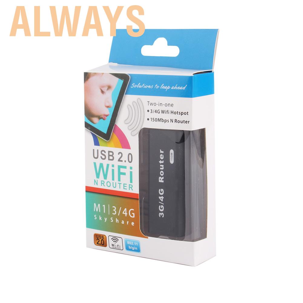 [Seller Recommend] Bộ phát sóng 3G / 4G WiFi WLAN Hotspot 150Mbps RJ45 USB không dây