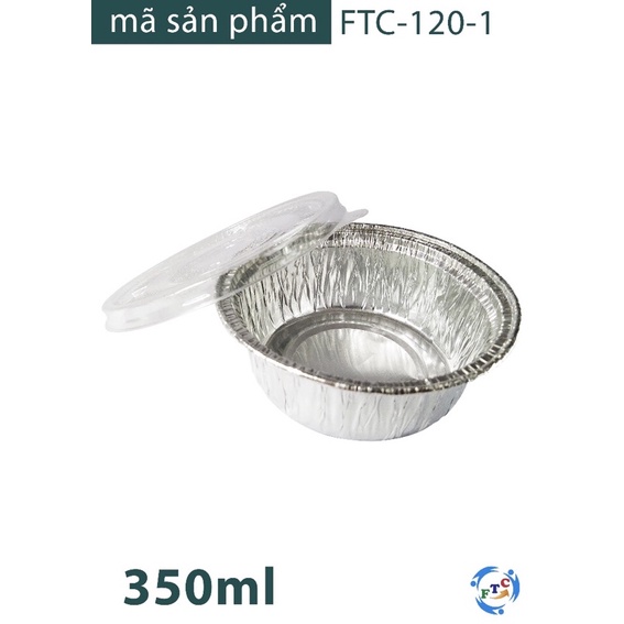 “CAO CẤP” SET 50 chiếc WB120-1 Tô nhôm (giấy bạc) 350ml