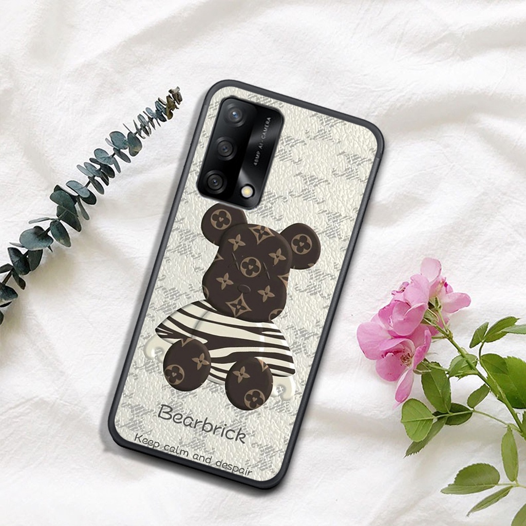 ỐP OPPO A54 4G - OPPO A54 5G - A55 4G - A55 5G - A74 - A94   , In Hình Gấu Robot họa tiết L-V màu sắc cực đẹp.