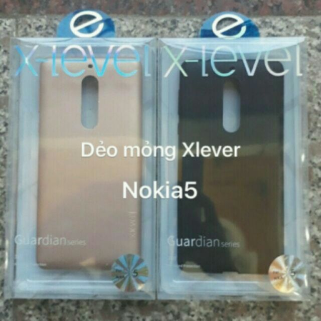 Ốp x-level Nokia 5 đen, vàng