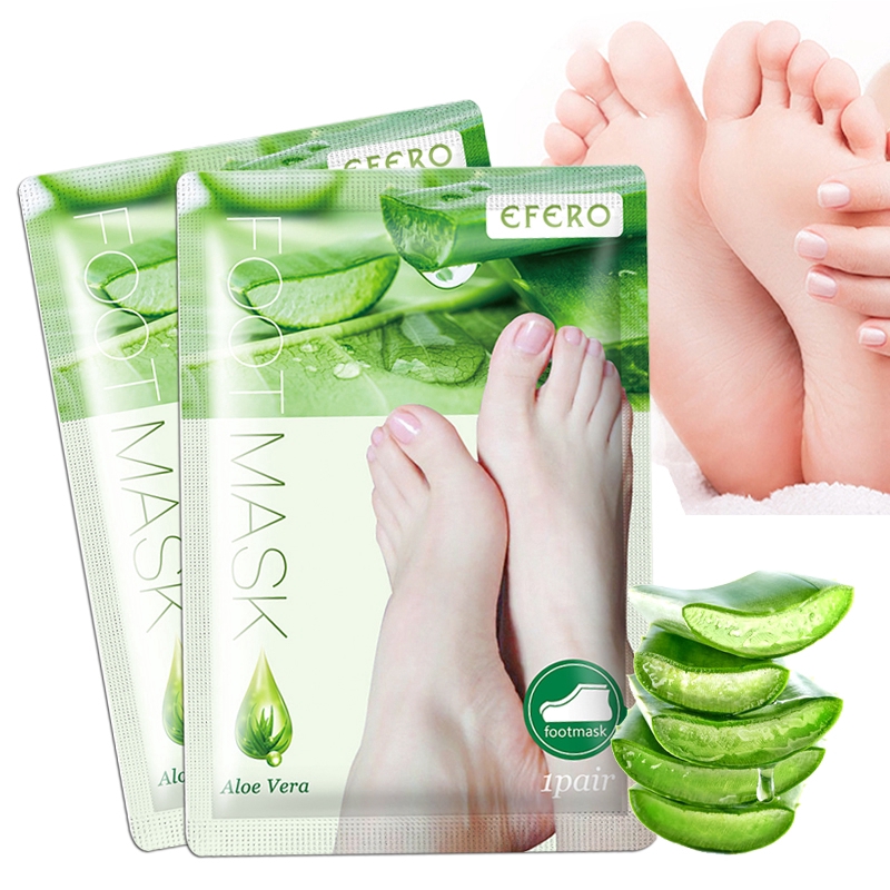 1Pair Dead Skin Remover Feet Mask Exfoliating Heels Foot Mask Peeling Feet