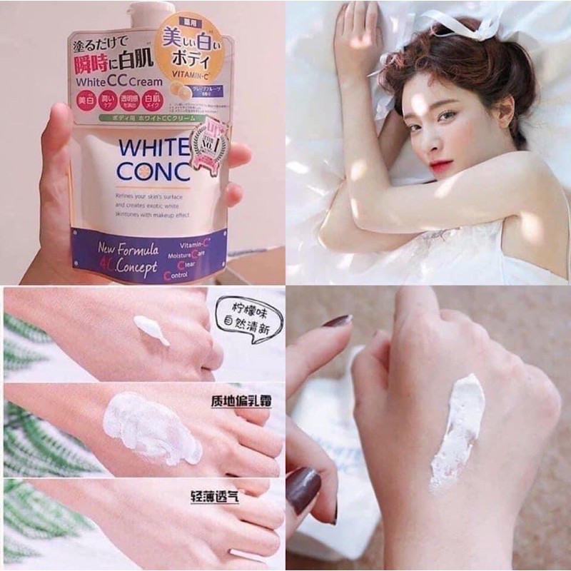 Kem dưỡng trắng white conc white cc cream