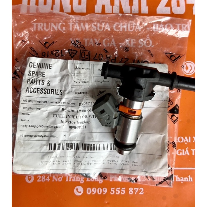 Kim phun Vespa , Liberty 2V , 3 Lỗ hàng zin chính hãng