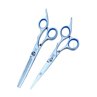 Bộ 2 Kéo cắt và tỉa tóc SASSOON chuyên dụng (tai xanh)