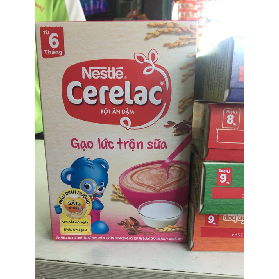 [DATE 2022] Bột Ăn Dặm Nestle Cerelac Gạo Lức Trộn Sữa