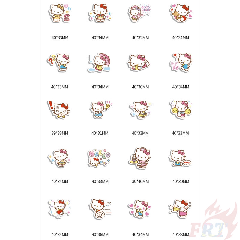❉ Hello Kitty Q-4 Sanrio Cartoon Stickers ❉ 40Pcs/Set DIY Decals Stickers for Album Diary Laptop Scrapbooks Skateboard