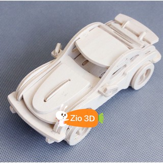 Mô hình lắp ráp gỗ 3D ô tô Porcher
