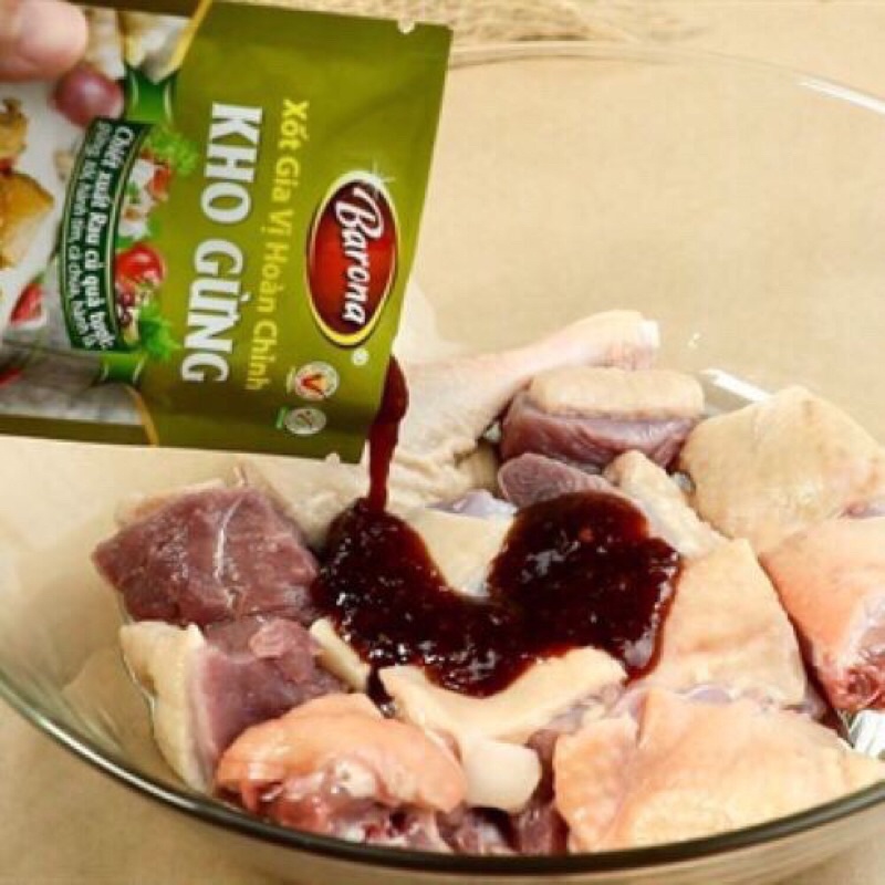 Xốt gia vị hoàn chỉnh Barona - Kho gừng 80g
