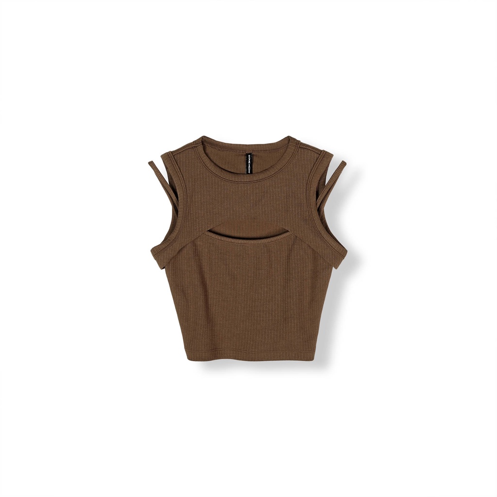 Áo Croptop Nữ Two Layers , Chất Vải Thun Gân Thoải Mái , WC000243 ,SOMEHOW