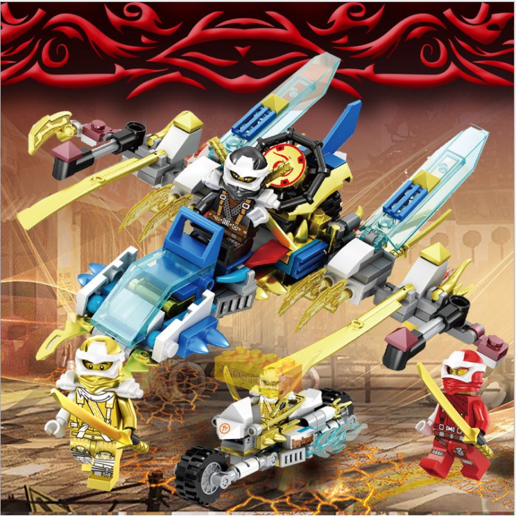 Đồ chơi lắp ráp Lego Ninjasn Chiến xa chiến cơ 8 IN 1 -  Kích thích sáng tạo cho bé - Trò chơi Xếp hình mô hình nhân vật