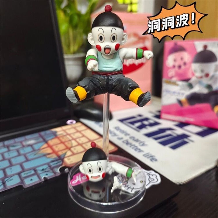 Anime Dragon Ball Hình thức đôi Dongdongbo Bánh bao có thể thay đổi đầu Đồ trang trí mô hình tay đóng hộp