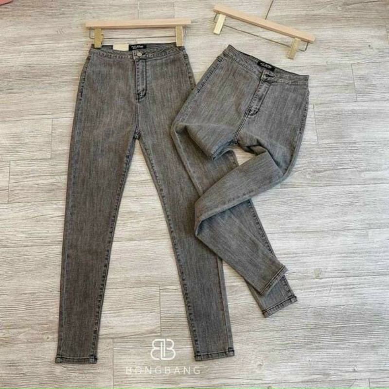  Quần jeans bò cạp cao dáng ôm co dãn nhiều màu sắc