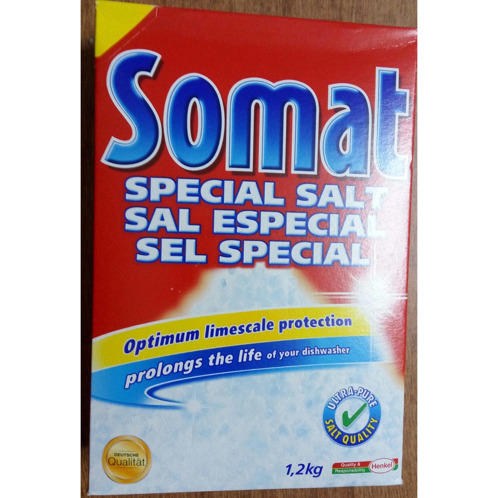 Combo 3hộp muối rửa bát chén Somat 1.2 kg