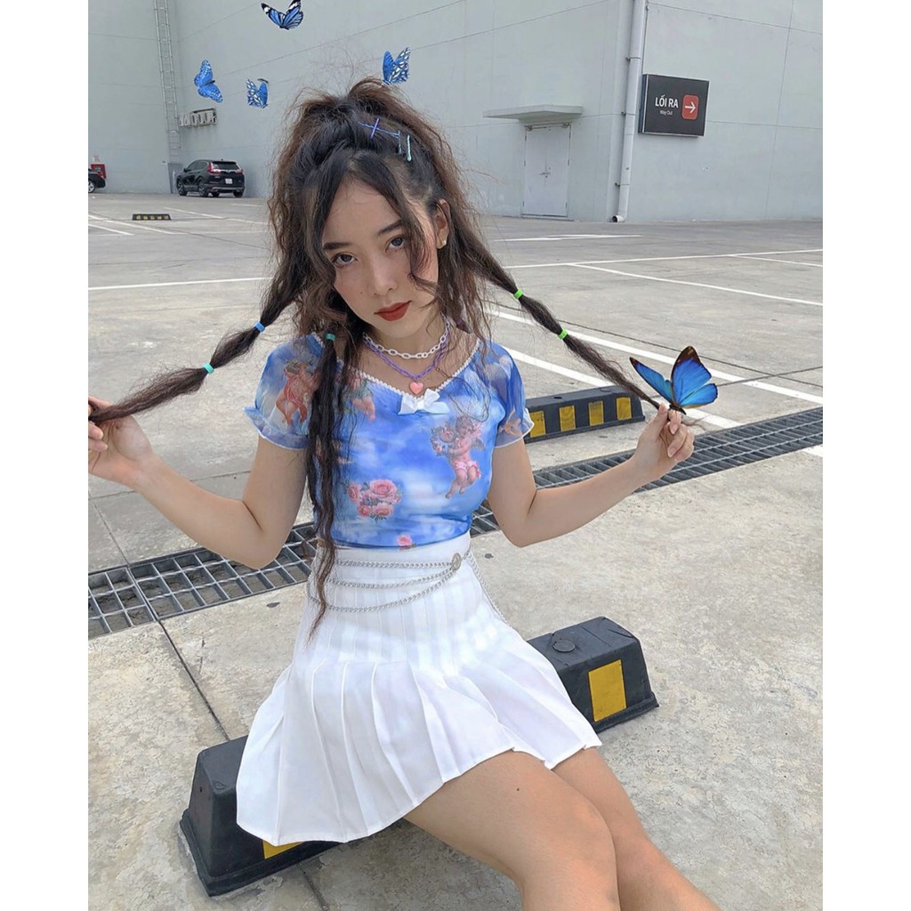 [Mã FASHIONGREEN94 giảm tới 30K đơn 99K] Chân Váy Xếp Ly Lưng Cao Có Quần Bảo Hộ Tennis Skirt (kèm dây chain) | BigBuy360 - bigbuy360.vn