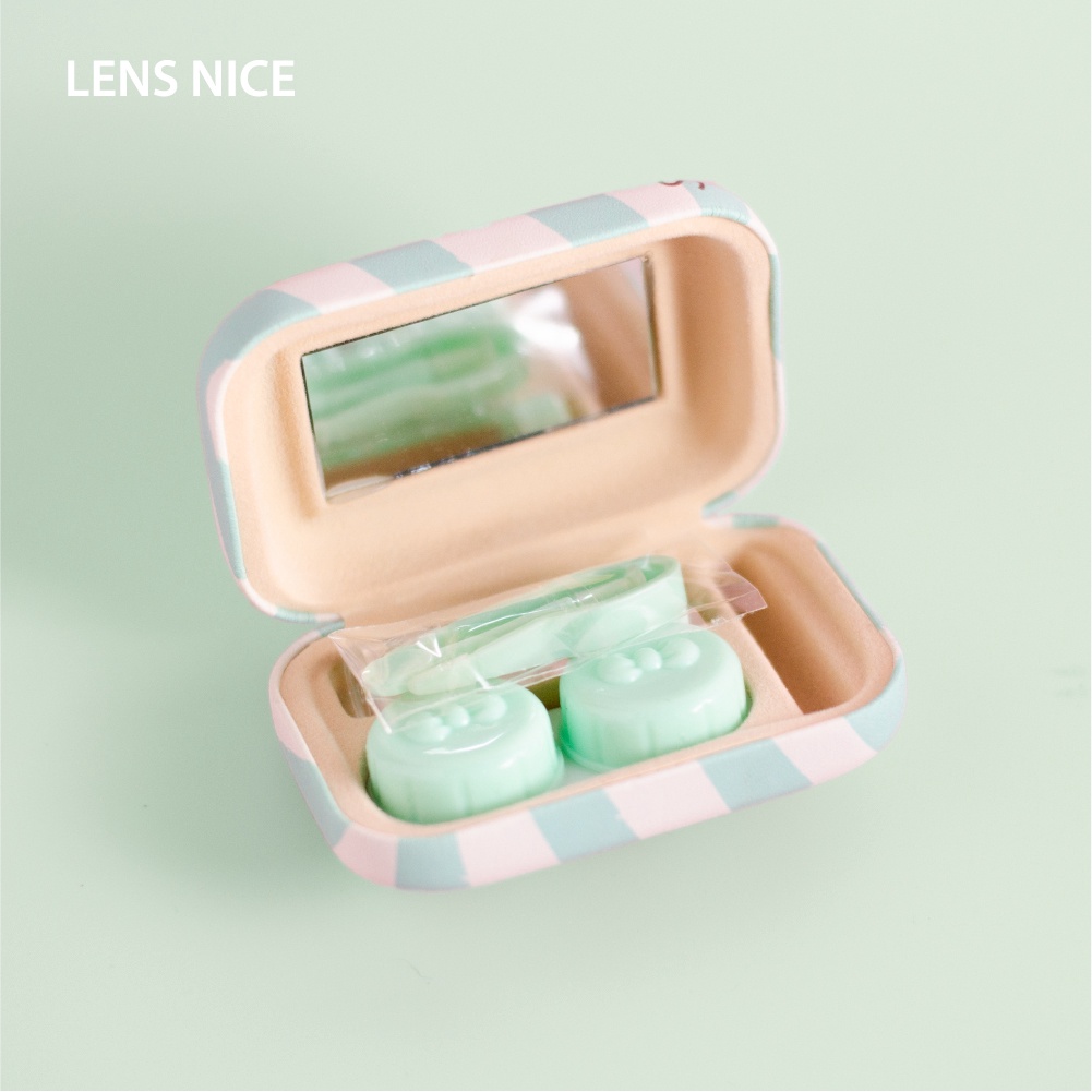 Khay gương Mint - Hộp bảo quản kính áp tròng