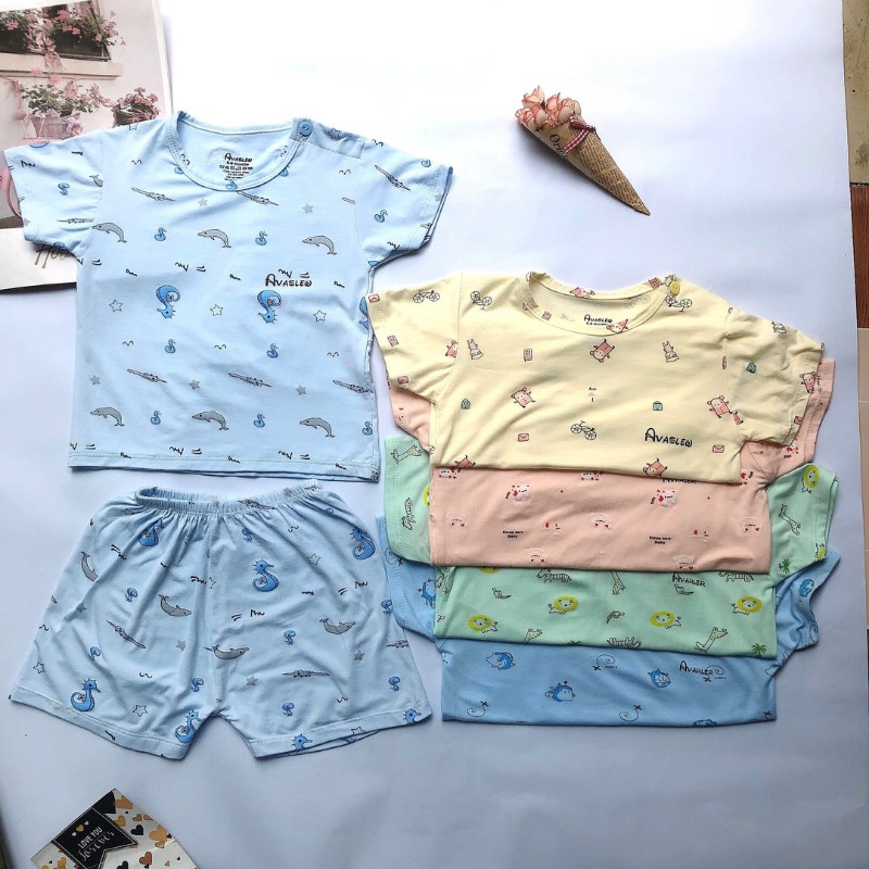 Quần áo trẻ em MATYDO bộ đồ thun cho bé mùa hè mềm mịn dễ thương Ava màu
