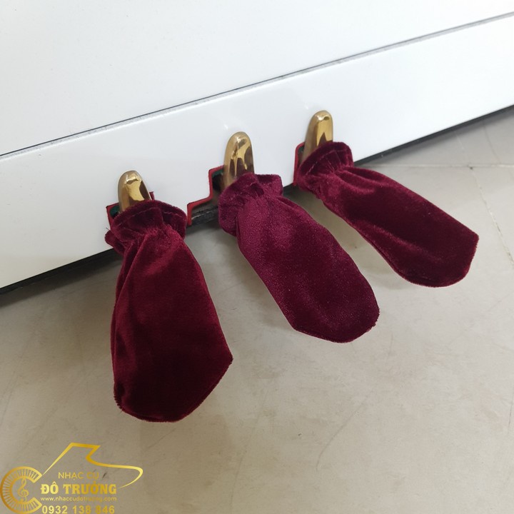 Vớ bọc Pedal đàn Piano nhung đỏ mẫu mới