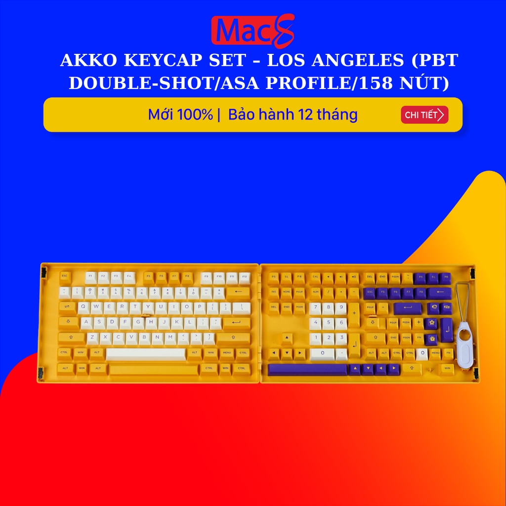 Bộ AKKO Keycap set – Los Angeles (PBT DoubleShot/ASA profile/158 nút)