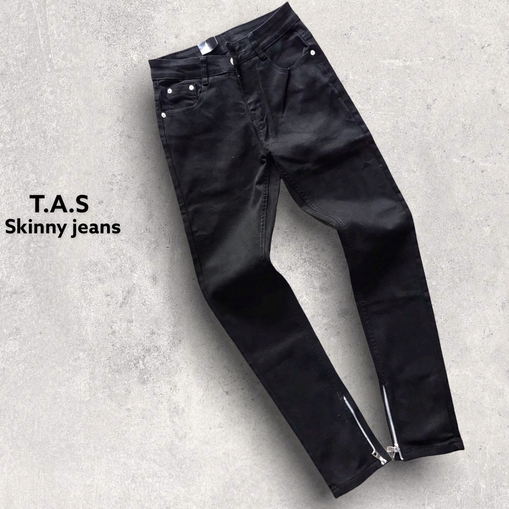 Tổng hợp các mẫu quần Skinny jeans phối zip