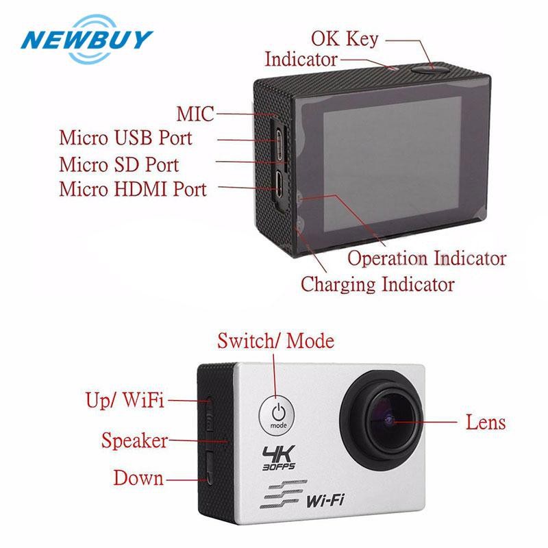Máy quay thể thao chống nước 2.0" 4K 1080P | BigBuy360 - bigbuy360.vn