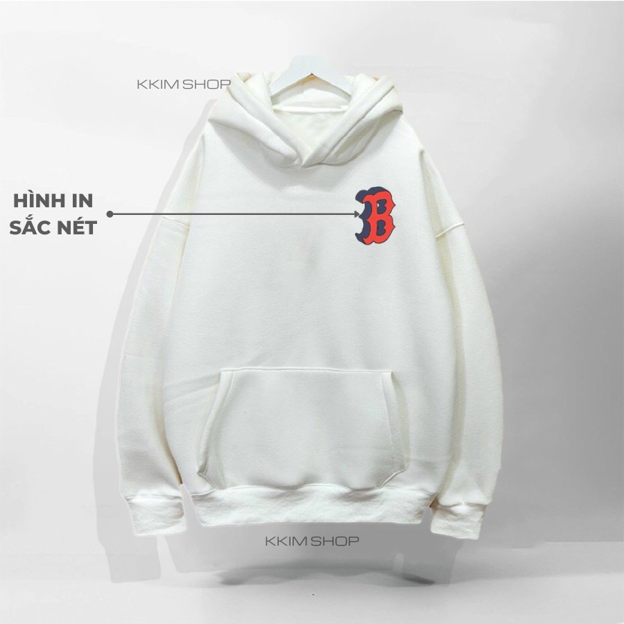 Áo Nỉ HOODIE NY BOSTON form rộng oversize, Áo hoodies MLP XANH LÁ unisex nam nữ chất liệu Nỉ bông cao cấp KKIM SHOP