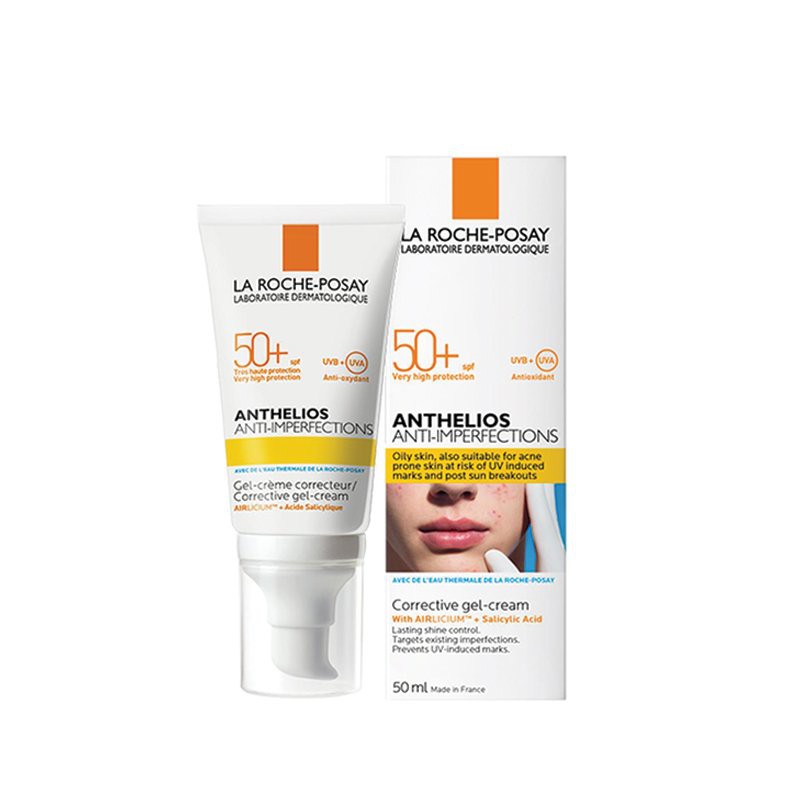 Kem chống nắng cho da bóng dầu dễ nổi mụn La Roche-Posay Anthelios Anti-Imperfections SPF 50+ (50ml) | BigBuy360 - bigbuy360.vn