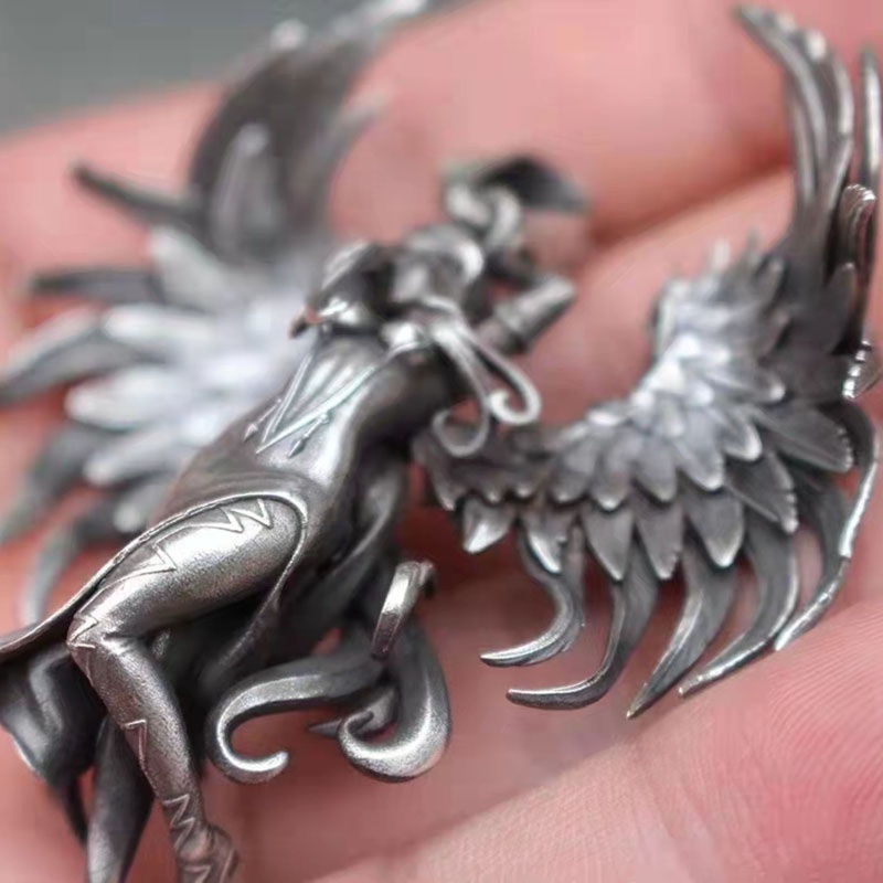 Vòng cổ Mặt Hình Thiên Thần Phong Cách Retro Cho Nữ