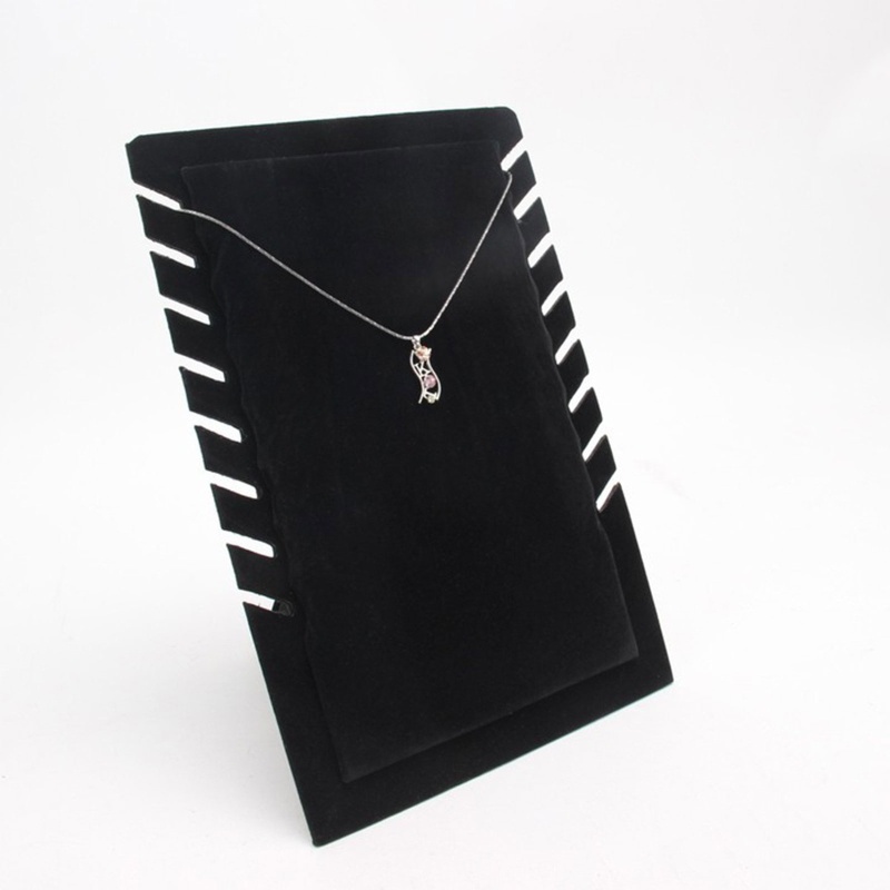 Giá Đỡ Trưng Bày Trang Sức Vòng cổ Bằng Vải Nỉ