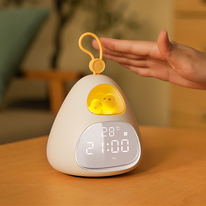 Đồng Hồ Báo Thức Để Bàn Kiêm Đèn Ngủ Có Loa Bluetooth Phát Nhạc, Trang Trí Treo Tường MEILI STORE
