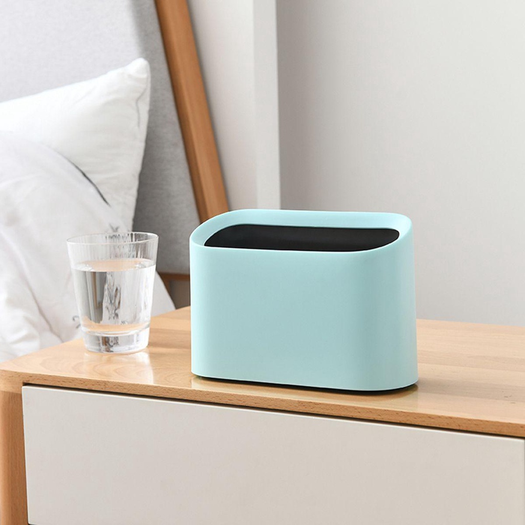 Thùng Rác Mini Để Bàn Phong Cách Bắc Âu Dễ Thương