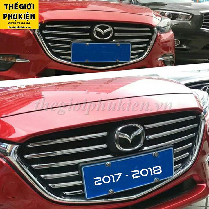Bộ ốp trang trí mặt Ca Lăng, Calang trên Mazda 3 Facelift 2017-2019