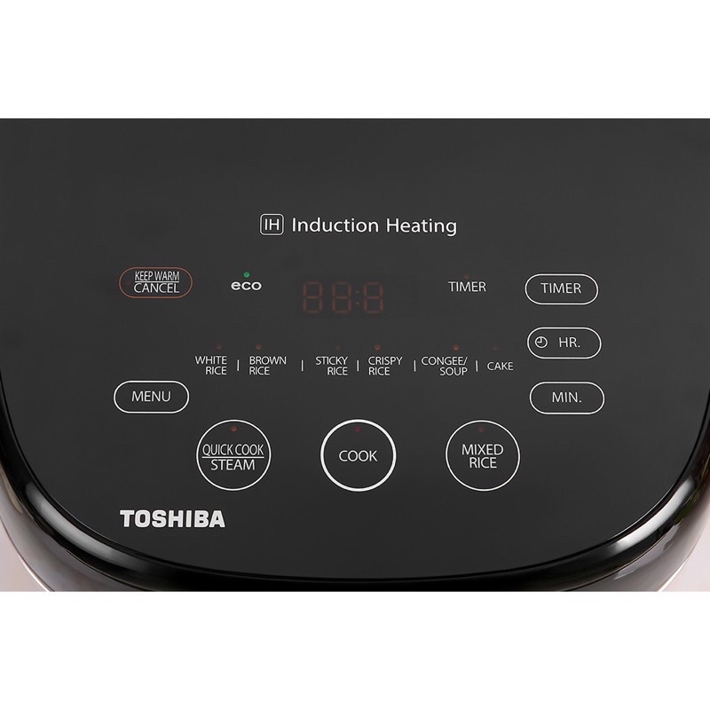 Nồi cơm cao tần Toshiba RC-18IX1PV 1.8 lít -Hàng Chính Hãng