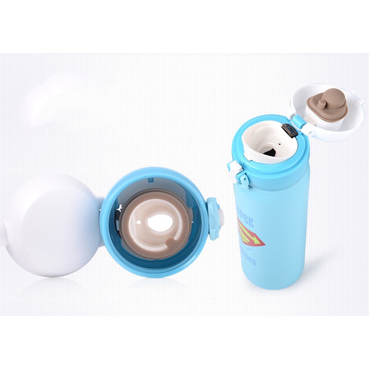 BÌNH GIỮ NHIỆT INOX NẮP CÀI SIÊU ANH HÙNG